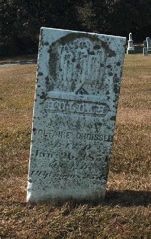 Huldah Choisser grave stone